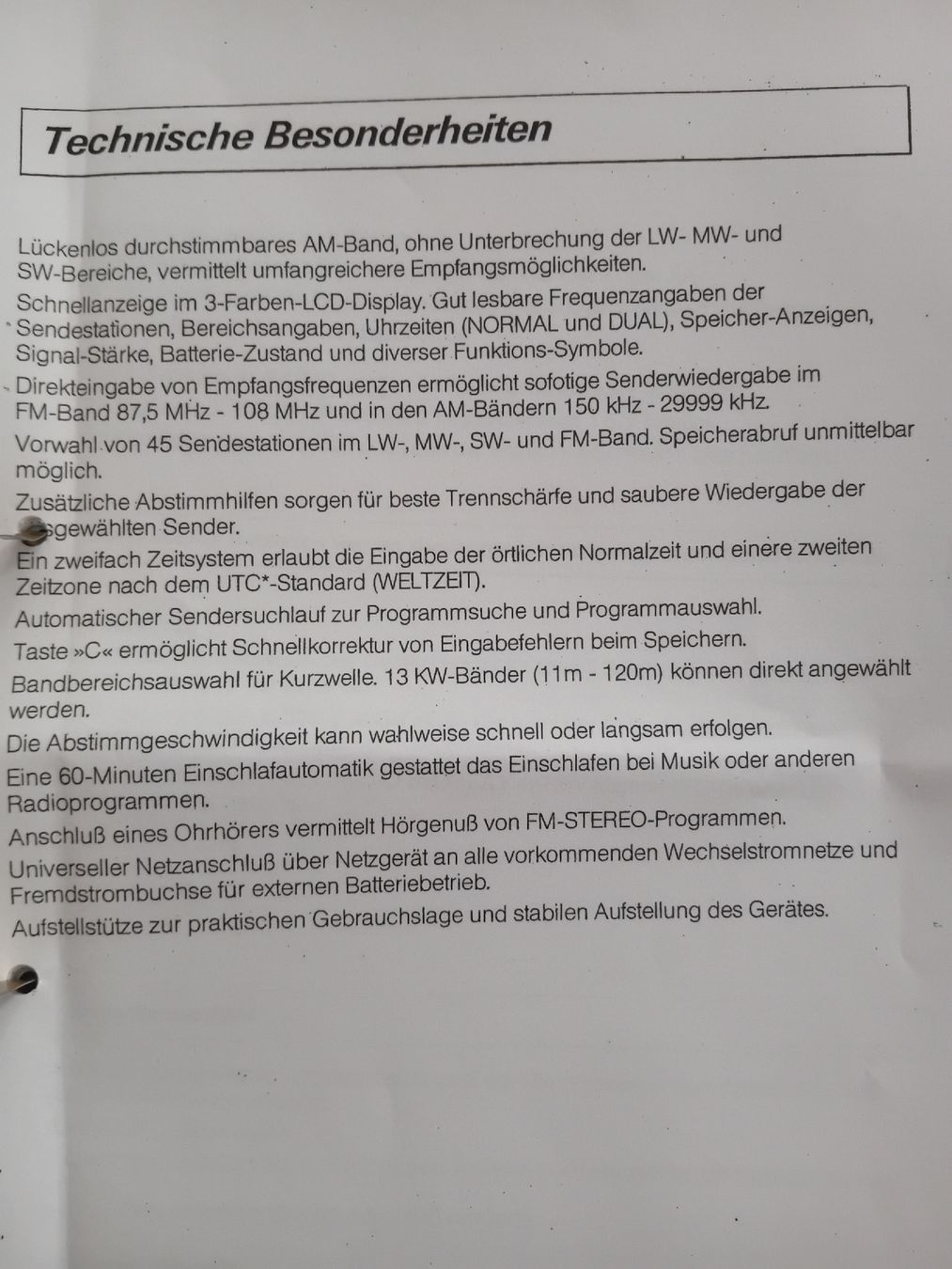 Radio: Weltempfänger – Usato da Burgdorf venduto da carodesign1 7