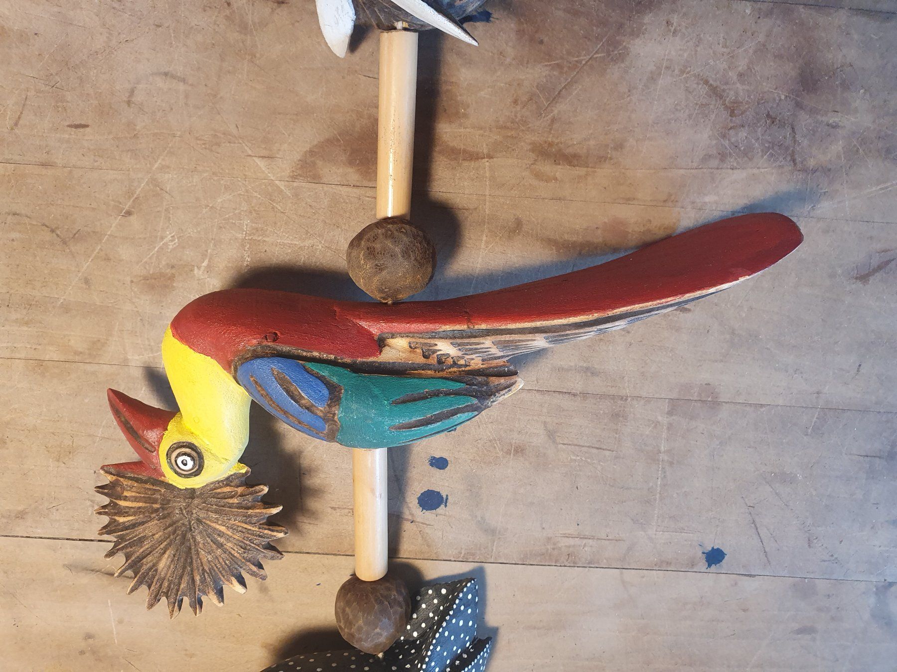 Tutte le decorazioni: Holzvogelmobile div exotische Vögel – Usato da Zürich venduto da loosebone 2