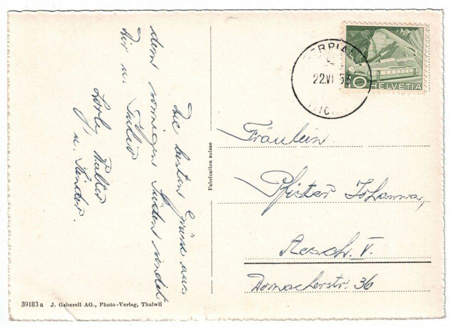 Cartoline postali: Serpiano, Kurhausterrasse, gelaufen 1953 – Usato da Frauenfeld venduto da POML 1