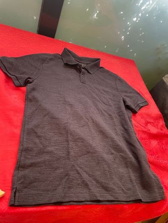 Herren Slim Fit Polo Shirt Schwarz S