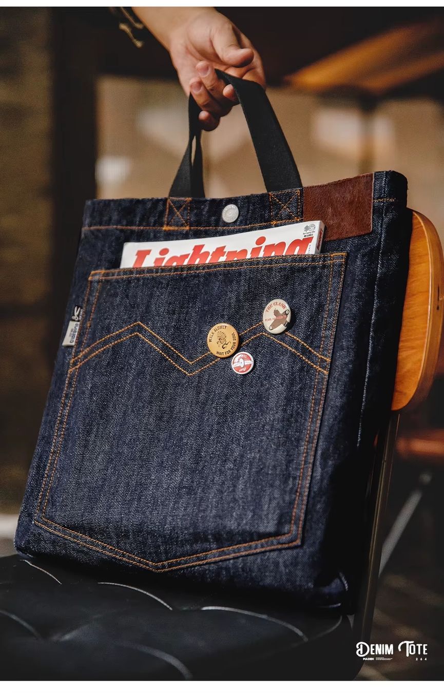 Borse: Shopper / Tote Bag Jeans – Nuovo (secondo la descrizione) da Ennetbaden venduto da miboo