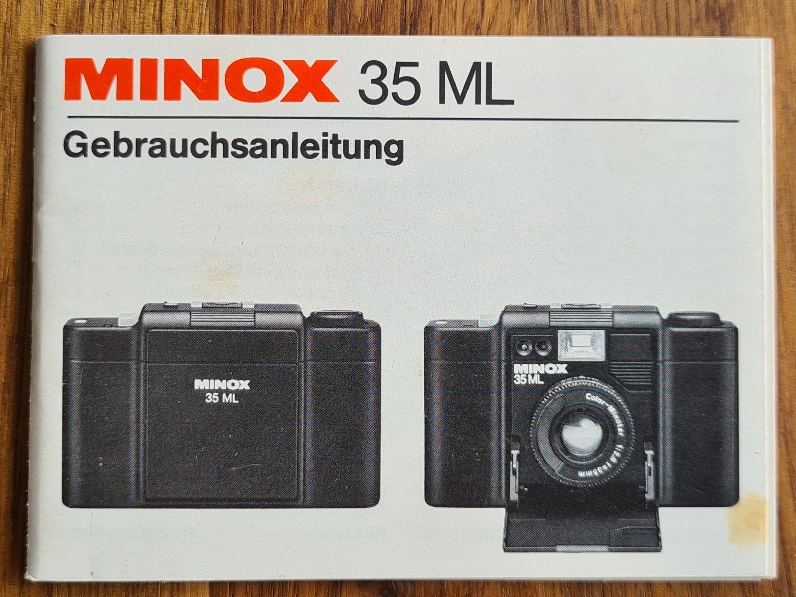 Libri: Minox 35 ML Gebrauchsanleitung – Usato da Oftringen venduto da Moherr
