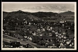 AK Wettingen, Ortsansicht bei Tag, 1928