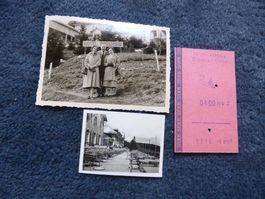 Jbergegg,1957,Hotel Passhöhe,2 Fotos,Ticket Stoos-Bahn,1972