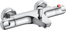 Badewannenarmatur Thermostat 38 °C Verbrühschutz Chrom Neu