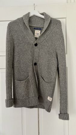 Scotch & Soda Strickjacke, Gr. S, Grau - Winter-Klassiker!