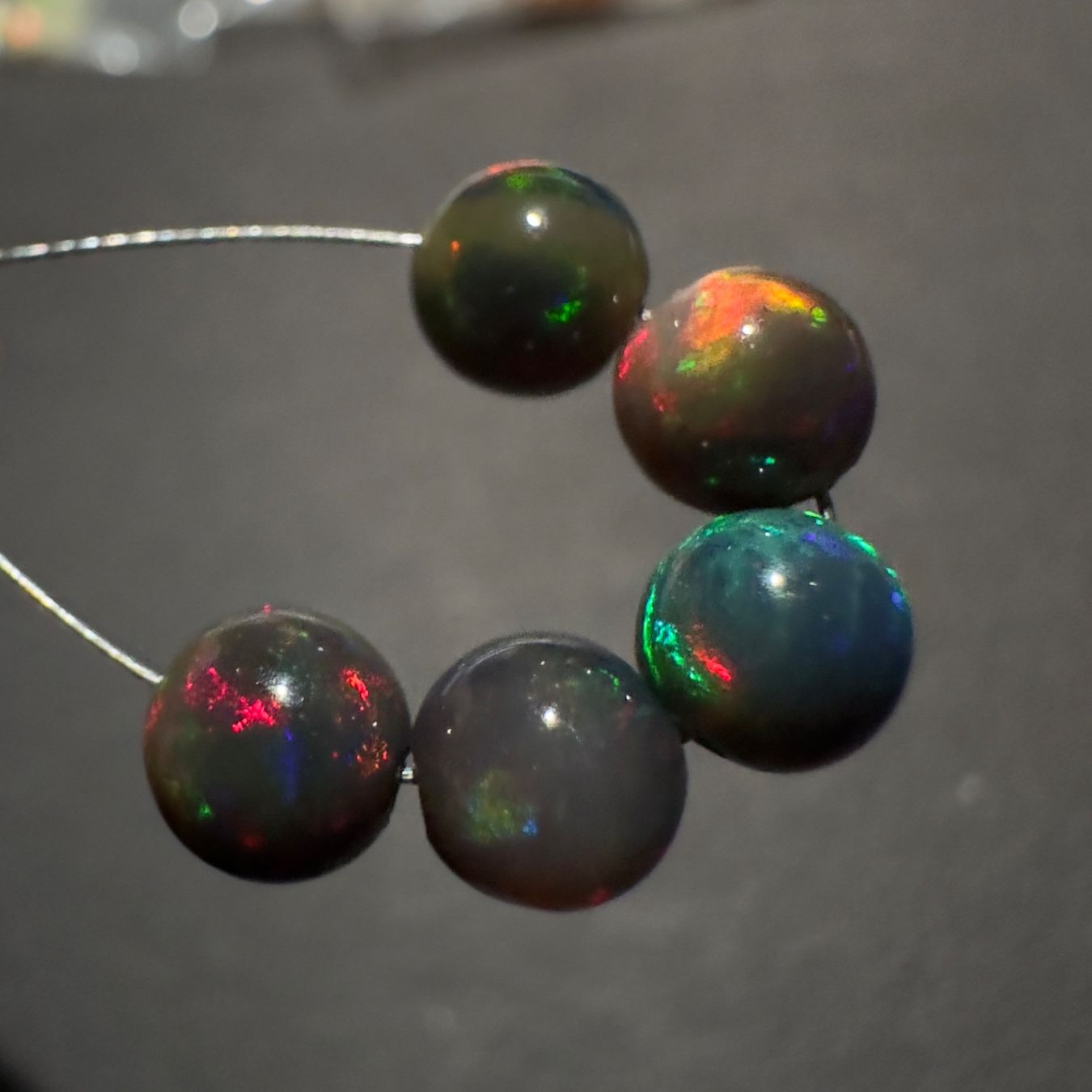 Edelsteine: 3.62 ct - Natural Ethiopian Opal Beads - 5 Pcs – Neu (gemäss Beschreibung) aus Zürich von Yoohooz 3