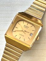 Rado Diastar Quarzuhr Damen Armbanduhr vergoldet 