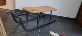 Rarer antiker Schlitten, Holzsitz, Vintage, ...