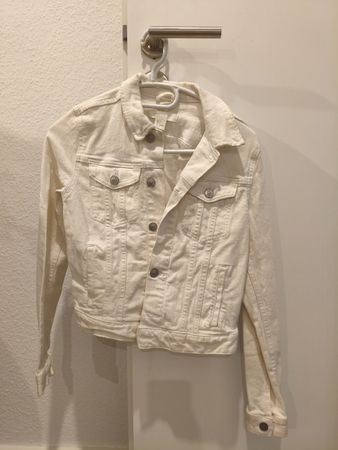 Giacca jeans bianca