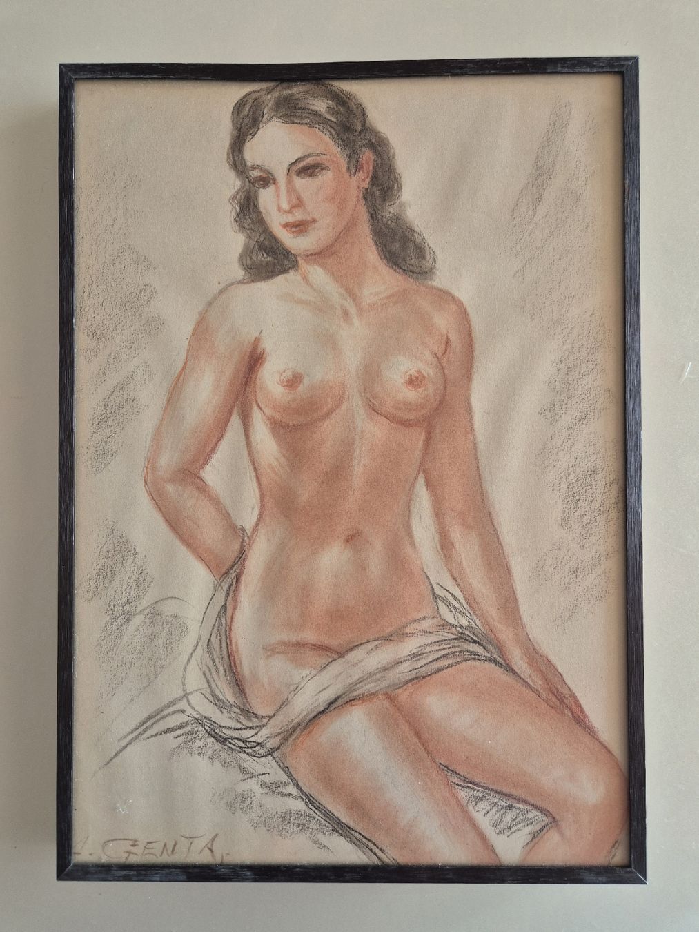 Gemälde: A.Genta "nu" pastel tableau erotique  – Gebraucht aus Tramelan von La_mine_d_art 4