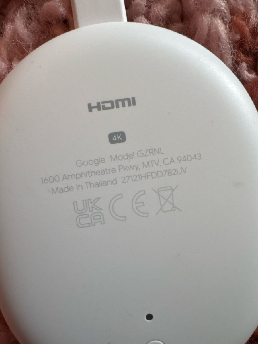 Home Cinema: Chromecast (4K) Streaming-Stick – Nuovo (secondo la descrizione) da Basel venduto da Spcmn 1