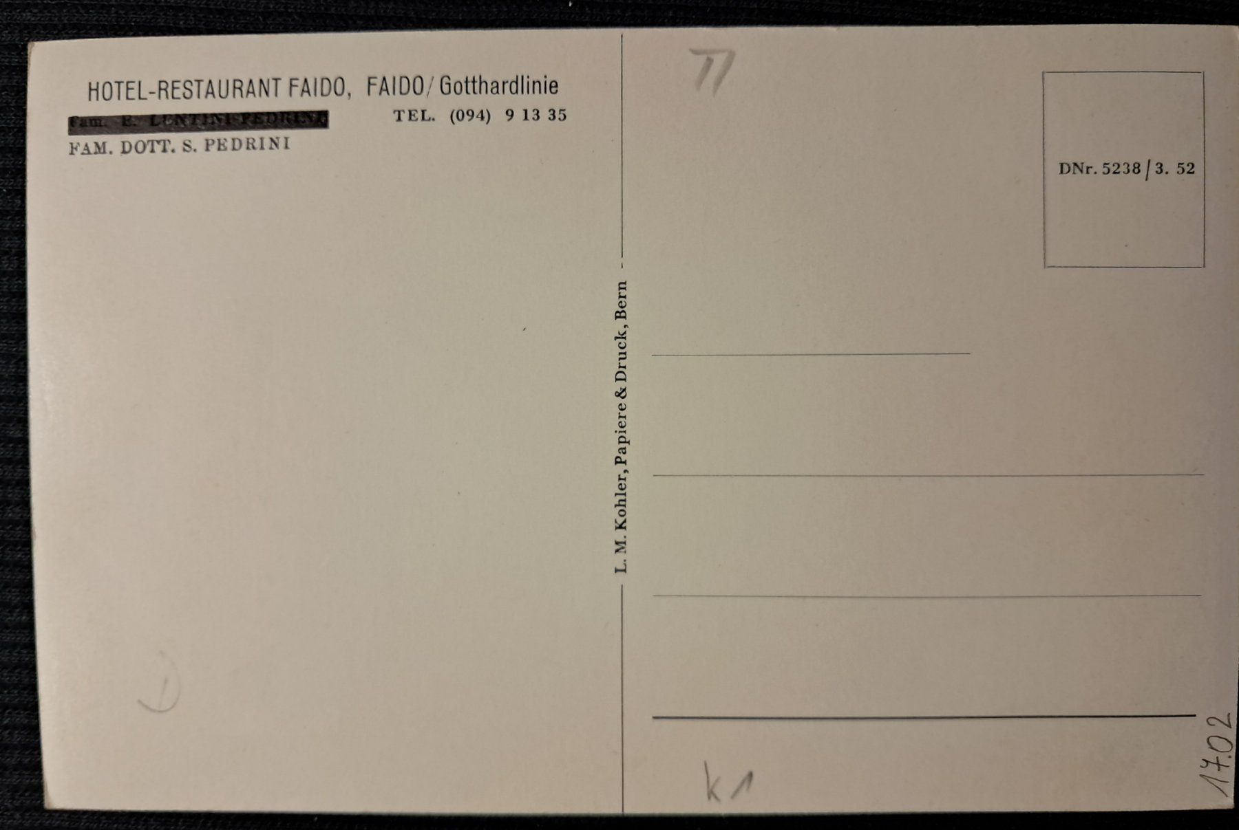 Cartoline postali: FAIDO – Usato da Ponto Valentino venduto da giorgia06 1