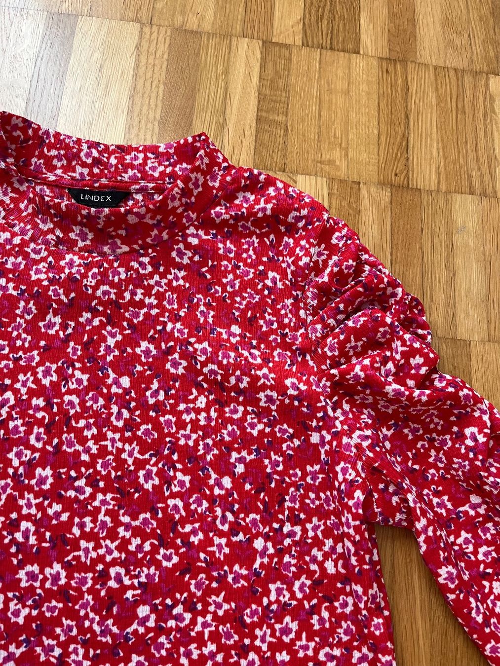 Blusen: LINDEX Rote Bluse, Blumenmuster, 3/4 Arm, Gr. S – Neu (gemäss Beschreibung) aus Jona von Good_luck1_ 5