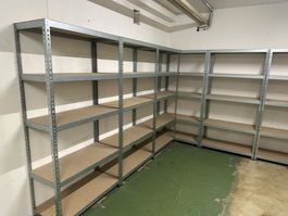 Metallregale Set für Keller Lagerraum Metall verzinkt