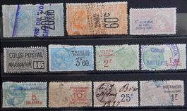 Frankreich Lot mit alten Werten VII