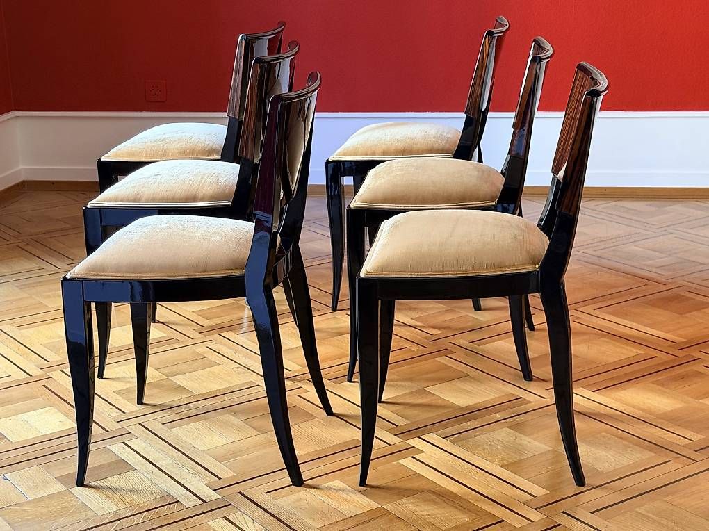 Stühle: 6 chaises Art Déco 1930  – Gebraucht aus Genève von jfpa