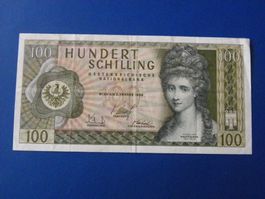 100 Schilling Banknote von 1989 - Rarität für Sammler!