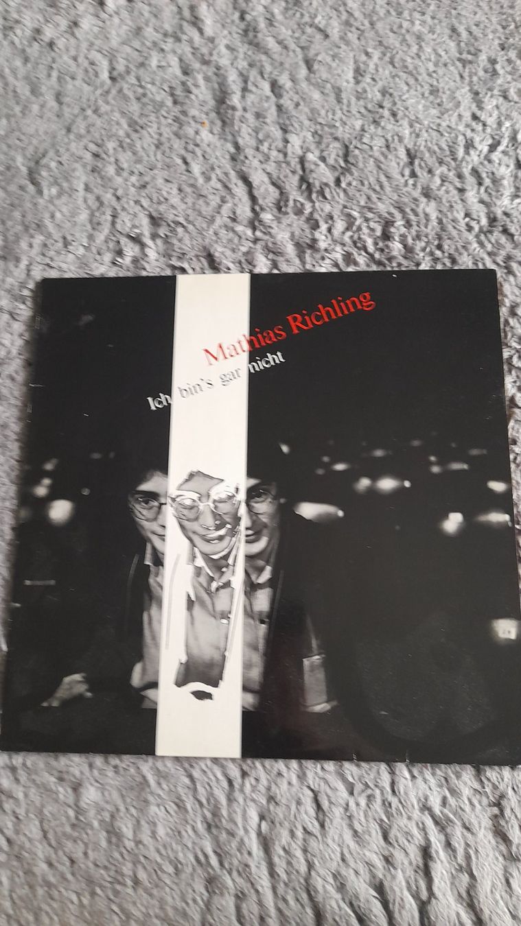 Dischi in vinile: MATHIAS RICHLING   ICH BIN'S GAR NICHT    LP    VINYL – Usato da Wetzikon ZH venduto da Ramones01