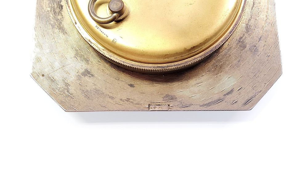 Ancienne Accroche Clavet Clapet Coccinelle - Email Guilloché Et Laiton, Occasion