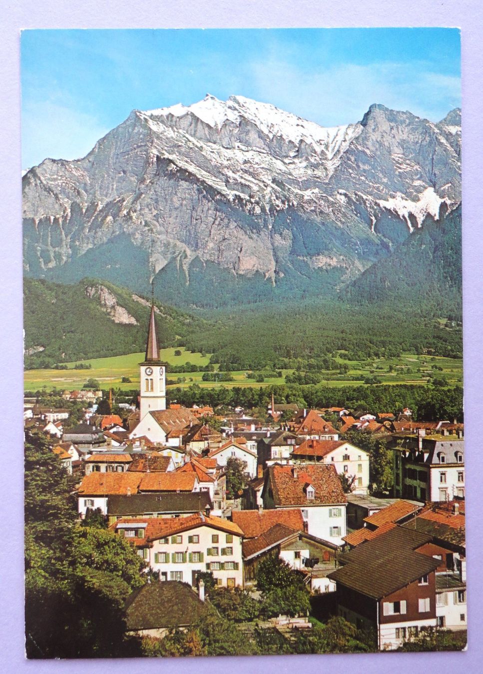 Ansichtskarten: Bad Ragaz mit Falknis – Gebraucht aus Fétigny von Billy2miny