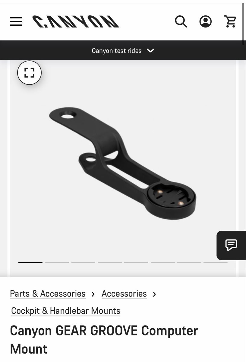 Canyon Pièces détachées: Canyon GEAR GROOVE Computer Mount – Neuf (Voir description) à Zürich par JAGD-bikes