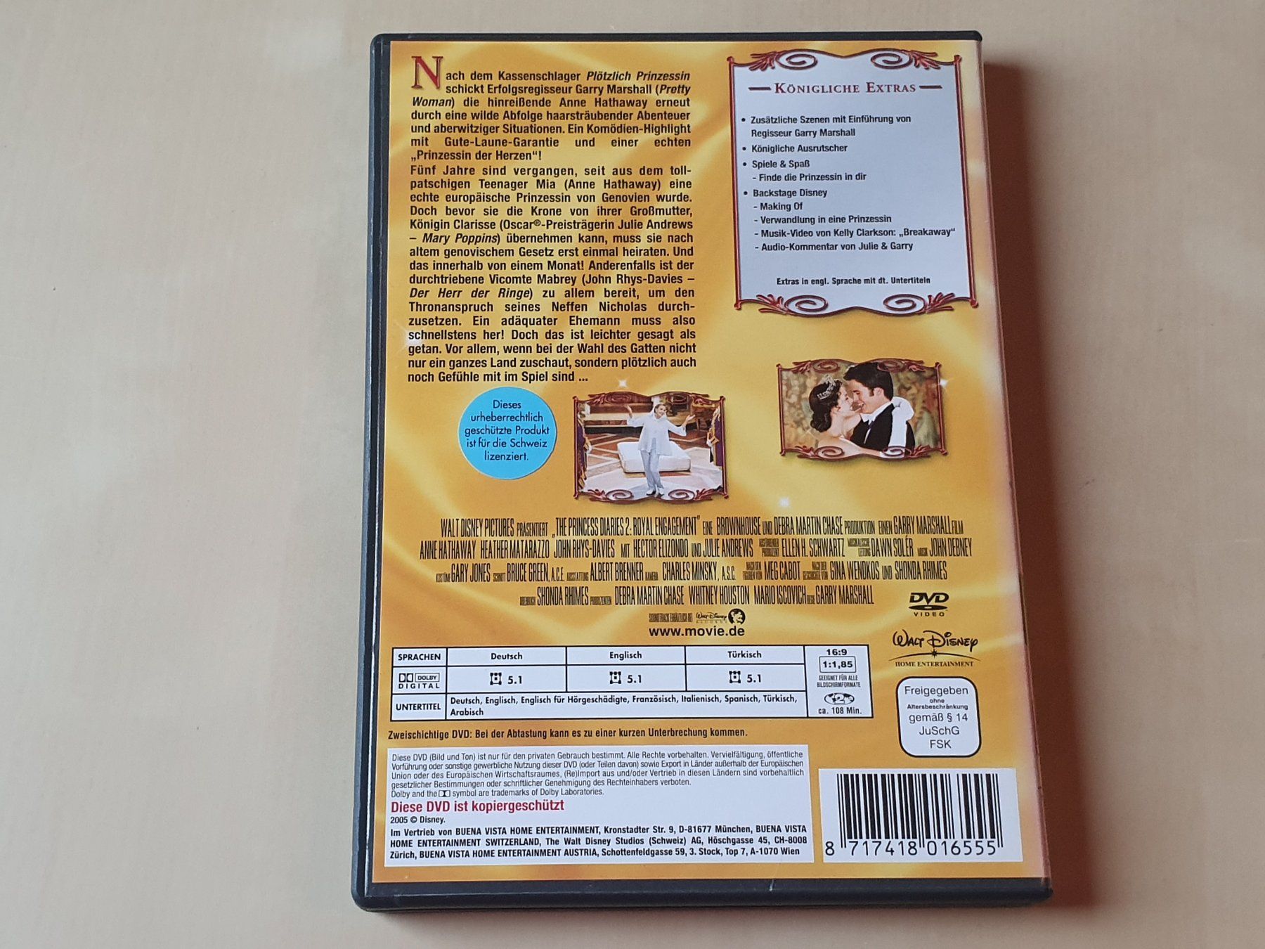 Tous les DVDs: Plötzlich Prinzessin 2 – D'occasion à Stansstad par collectorsshop 1
