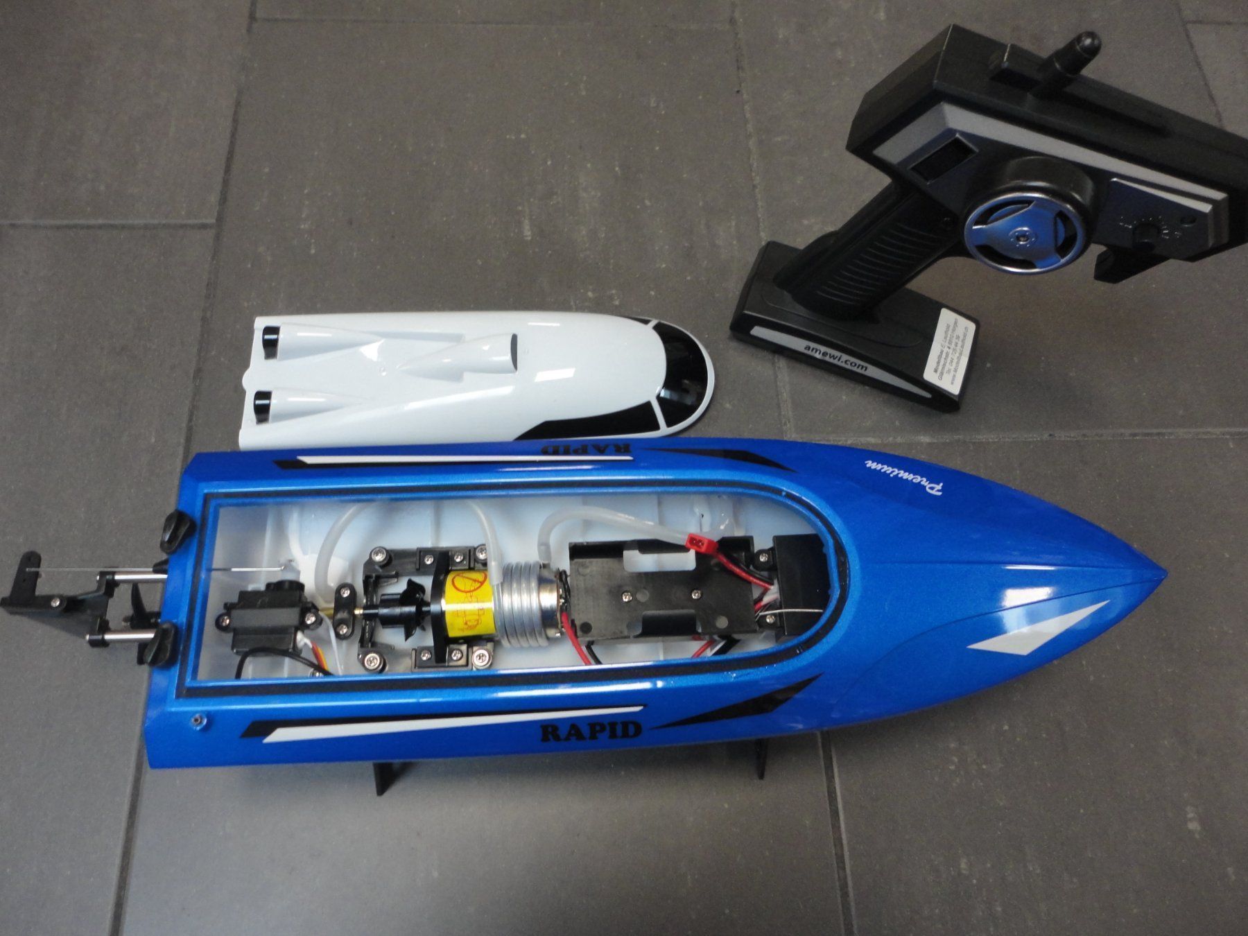 Modellismo RC: Speedboot komplett Set, mit Retourgang – Nuovo e nell'imballaggio originale da Horgen venduto da RcModell 6