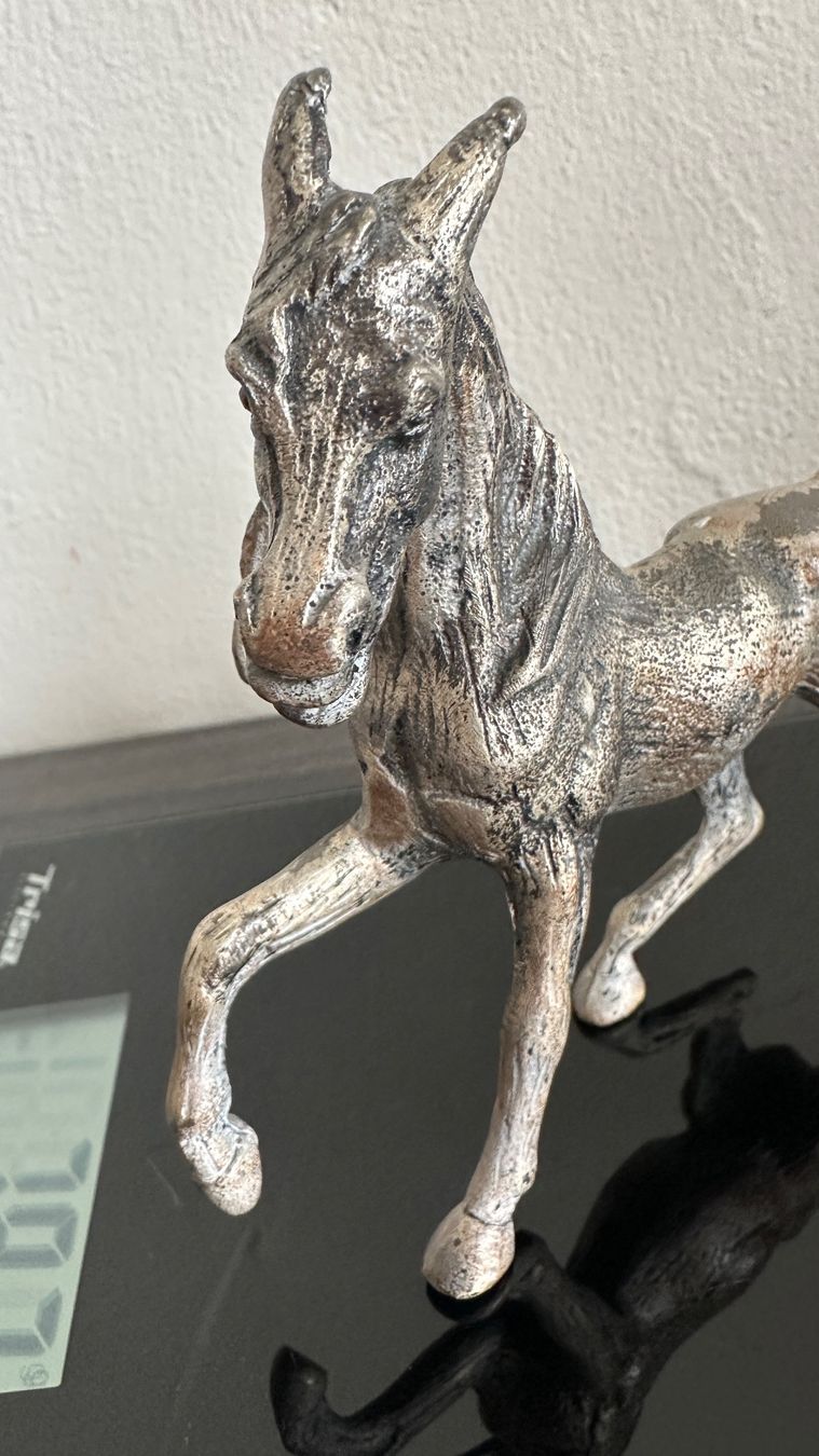 Statuette: Metallpferd Pferd 796 Gramm – Usato da Zürich venduto da brazerola 2