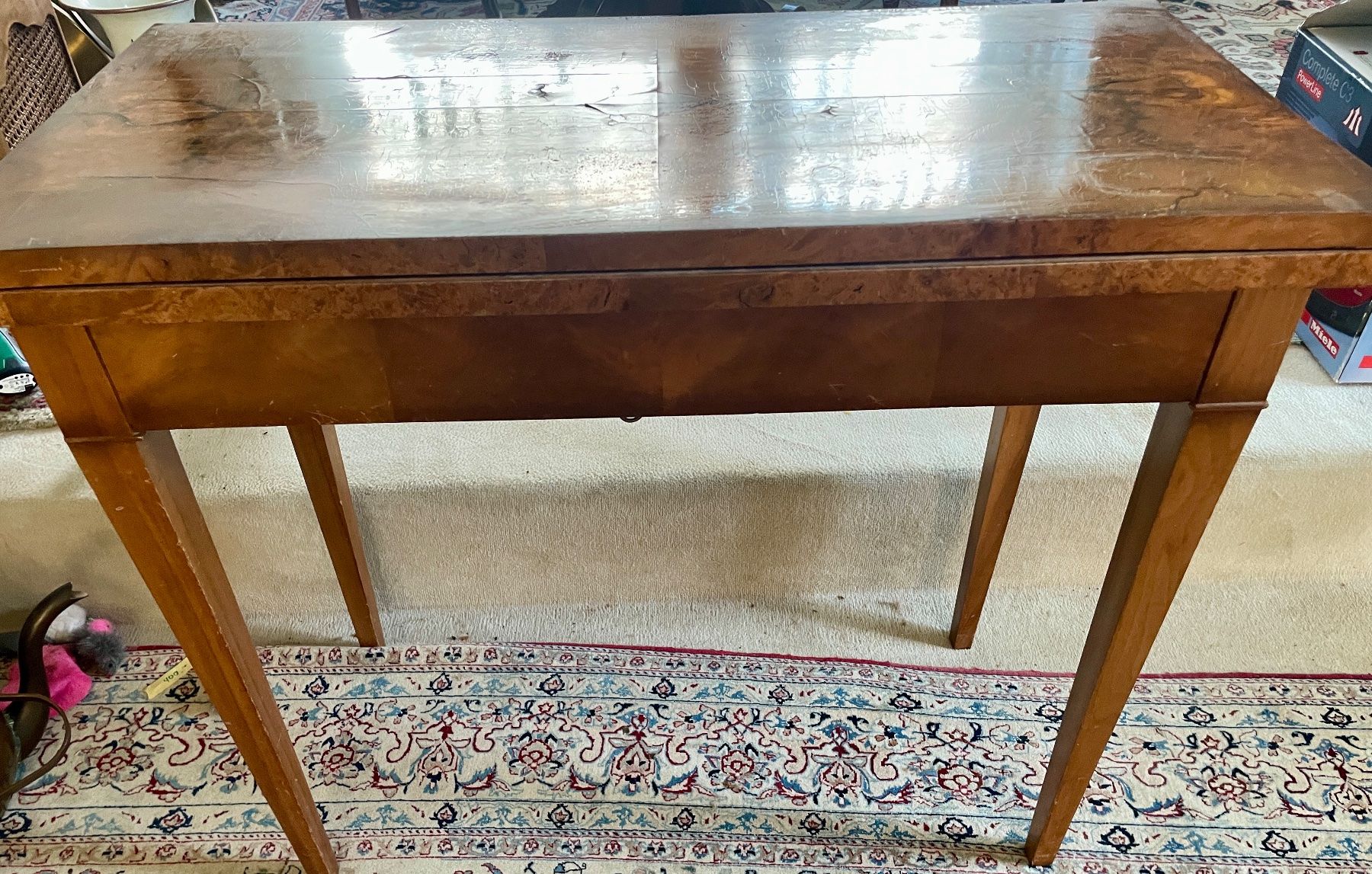Tables: Biedermeier Beistelltisch Nussbaum Klapptisch – D'occasion à Volketswil par rubin74 3
