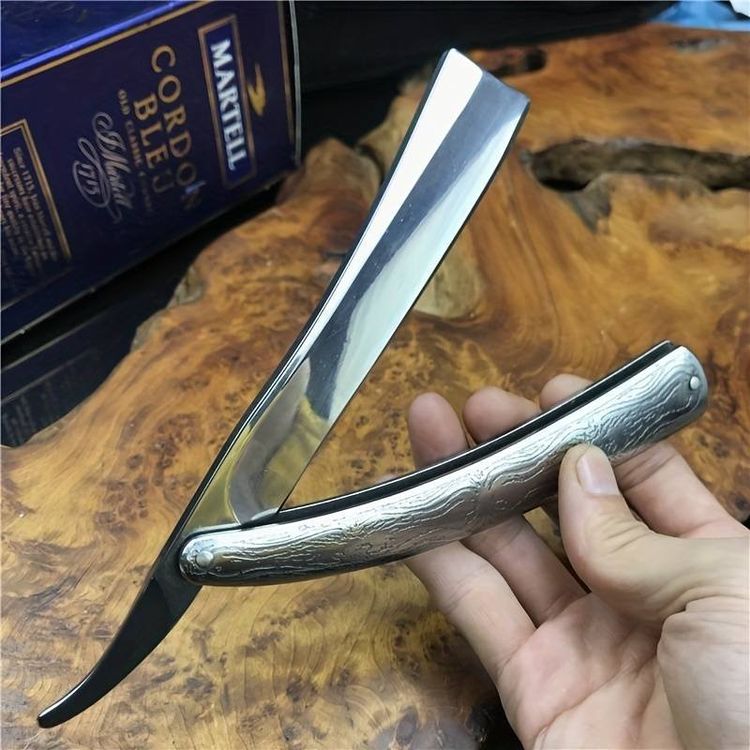 2 Stück Massives Edelstahl Rasiermesser (Neu und originalverpackt) in ...