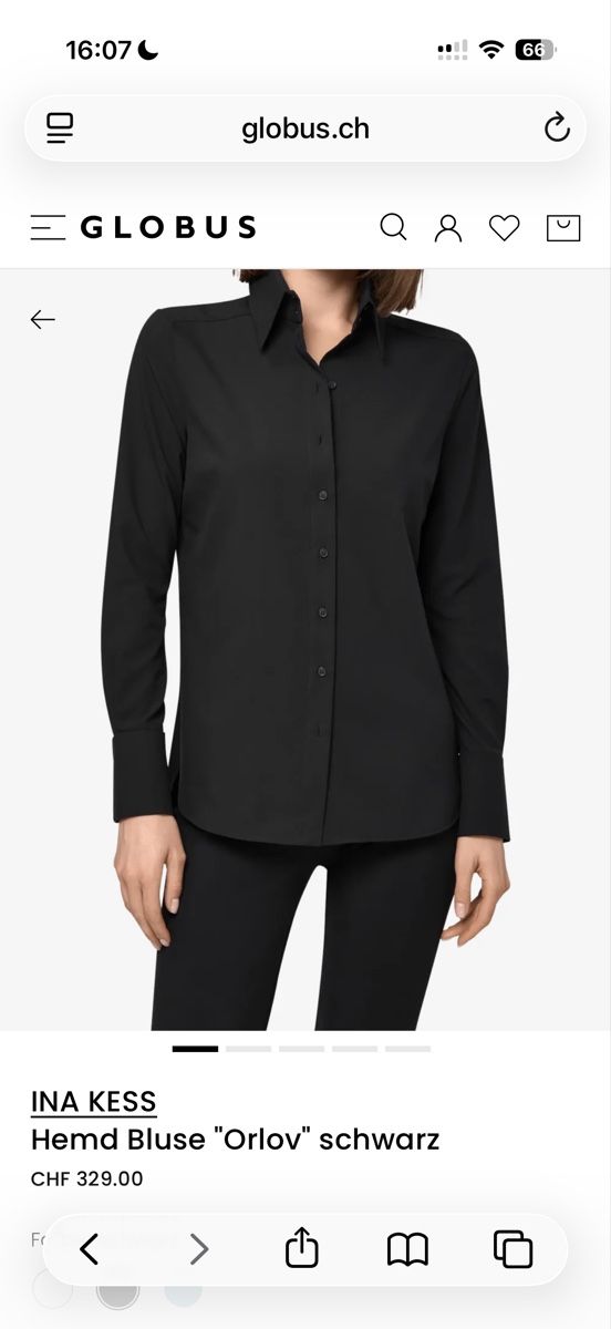Ina Kess Camicette: INA KESS Hemd Bluse "Orlov" schwarz XXS neu – Nuovo (secondo la descrizione) da Habsburg venduto da franziska_81 1