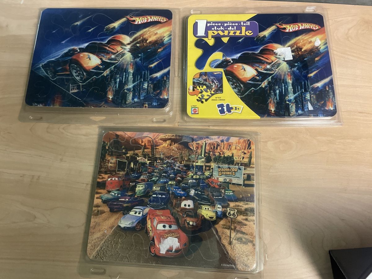 Disney Puzzle: 3 weiche Hot Wheels/Cars Puzzles – Usato da Obergerlafingen venduto da cabo5