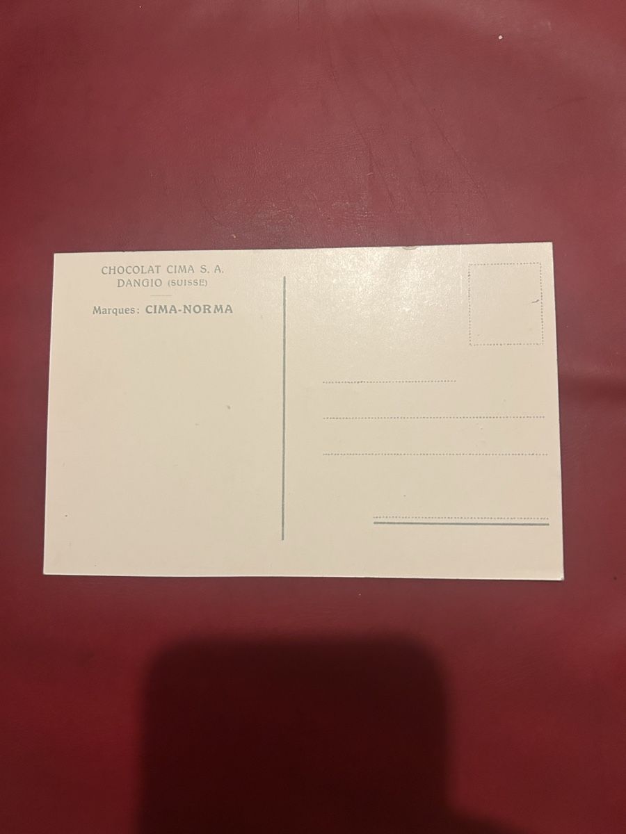 Cartoline postali: Chocolat Cima SA Dangio – Usato da Breganzona venduto da Milesbo 1