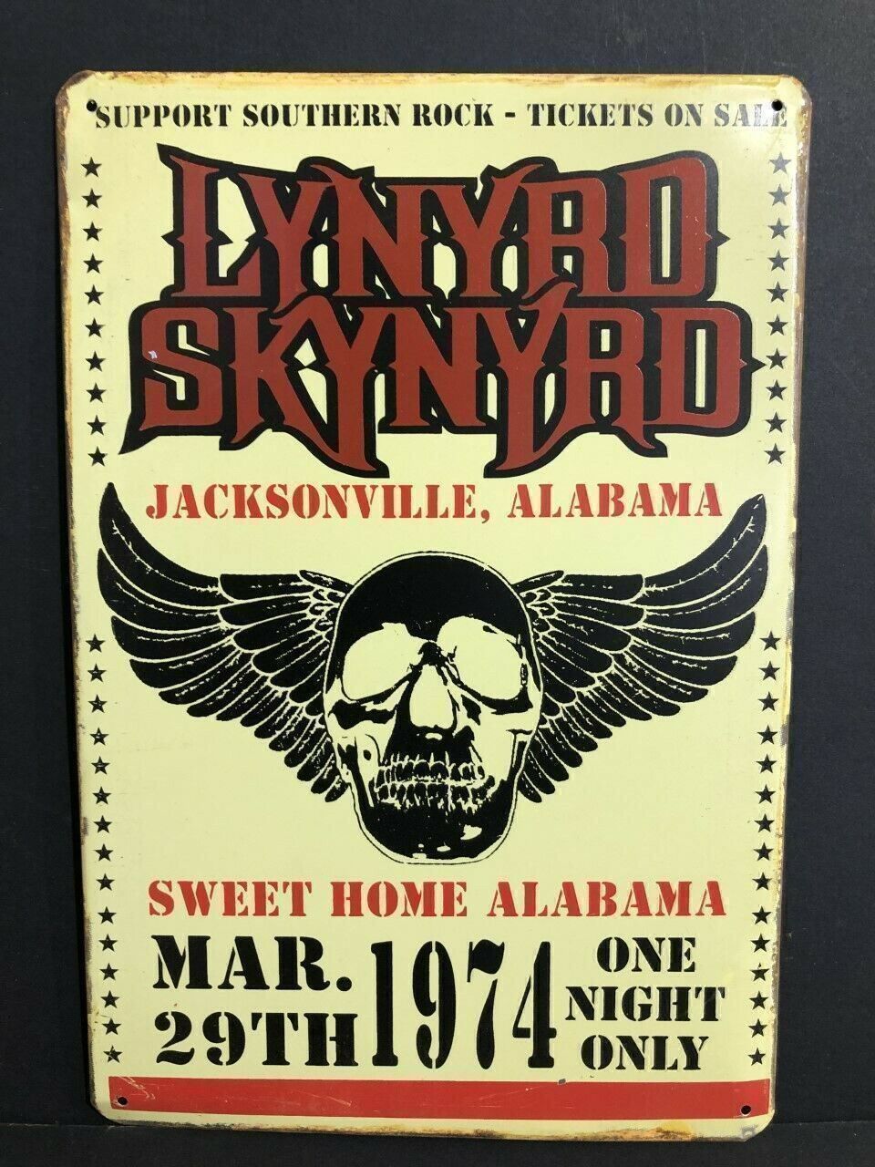 Schilder: Rusty Blechschild-LYNYRD SKYNYRD-ALABAMA – Neu und originalverpackt aus Rupperswil von big-one-sale