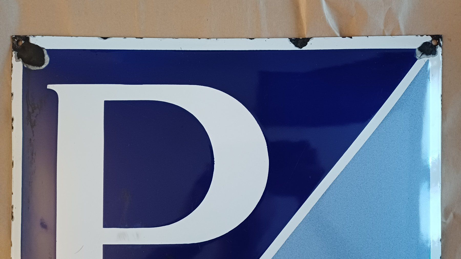 Piaggio Insegne: Tole emaillée Emailschild Piaggio – Usato da Le Lignon venduto da ghet 4