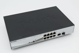 D-Link DGS-1210-08P Switch di rete 8+2 porte Funzione PoE