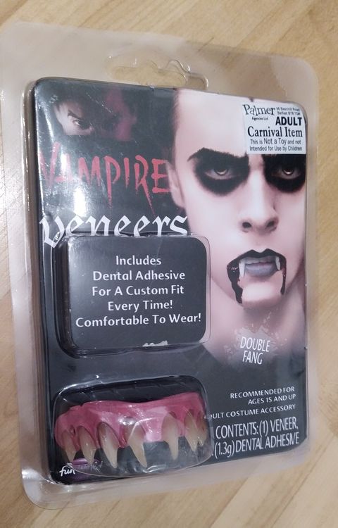 Vampirzähne Einziehbar - Realistische Halloween Kostüm Accessoires