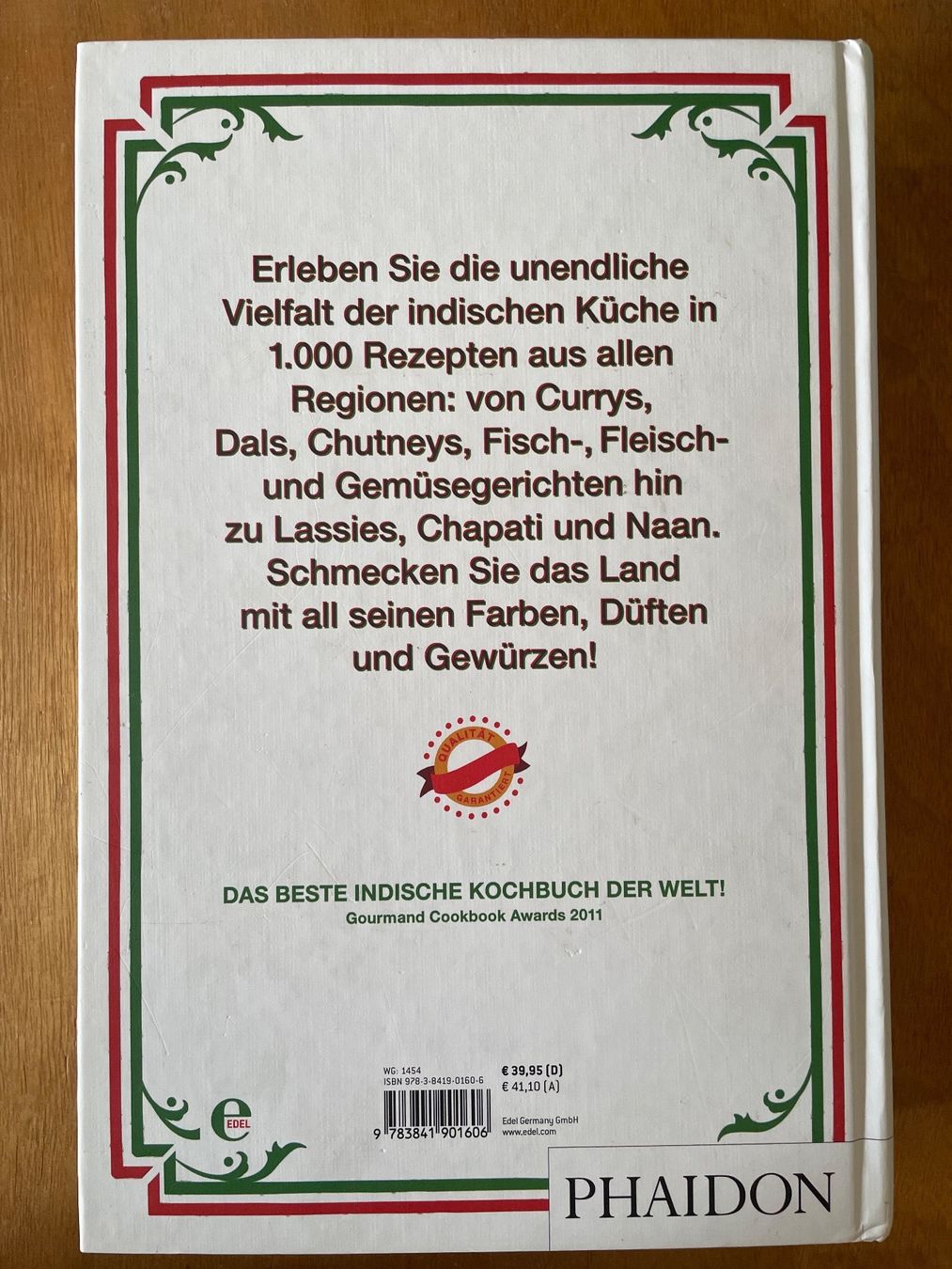 Libri: Indien das Kochbuch. Phaidon – Usato da Zürich venduto da WWehrle 3