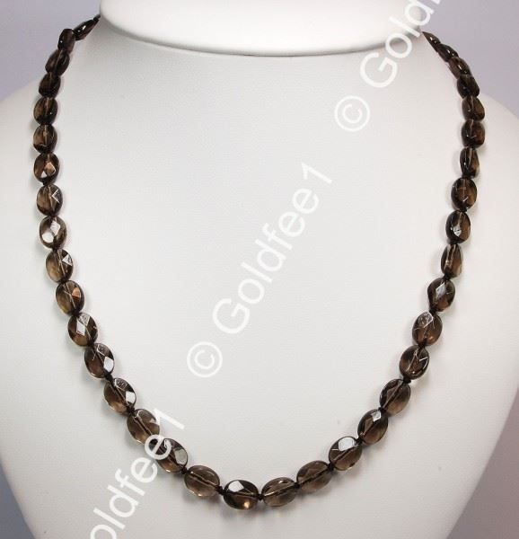 Catenine: Rauchquarz Kette ca. 52cm 925 Silber – Nuovo e nell'imballaggio originale da Oberglatt ZH venduto da Goldfee1 1