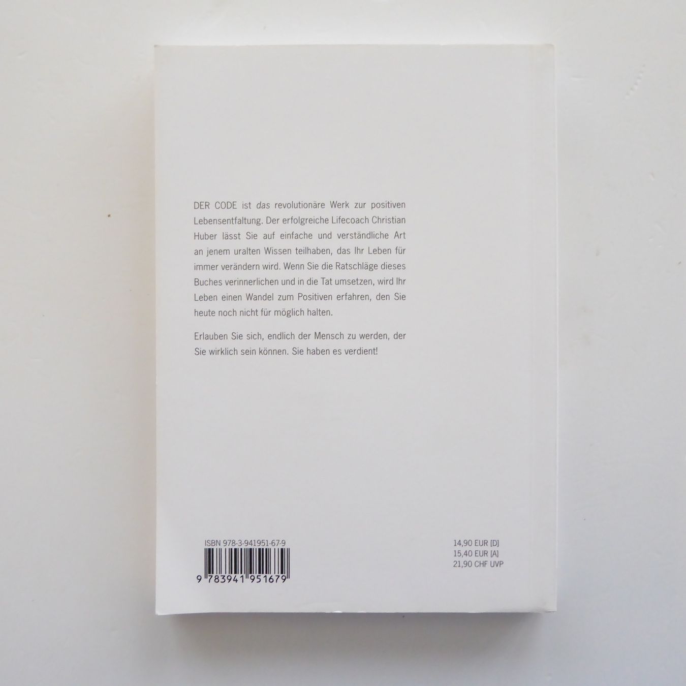 Libri: Der Code - Der neue Weg zum Positiven Denken – Usato da Basel venduto da kun_2hnm 1