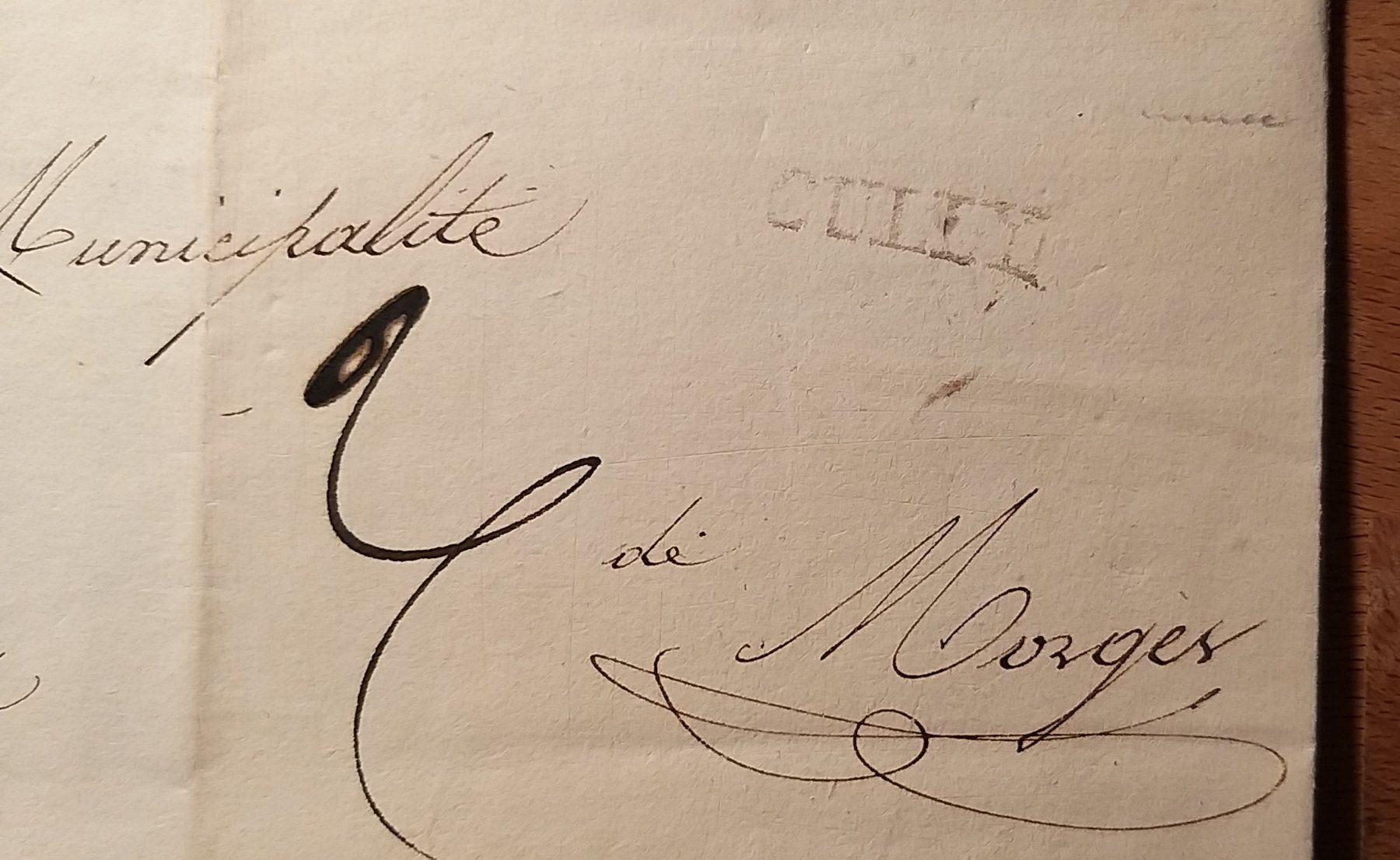 Alle Briefmarken: Gemeinde Cully nach Morges 1830 – Gebraucht aus Unterägeri von PhilatelieStudiger 2