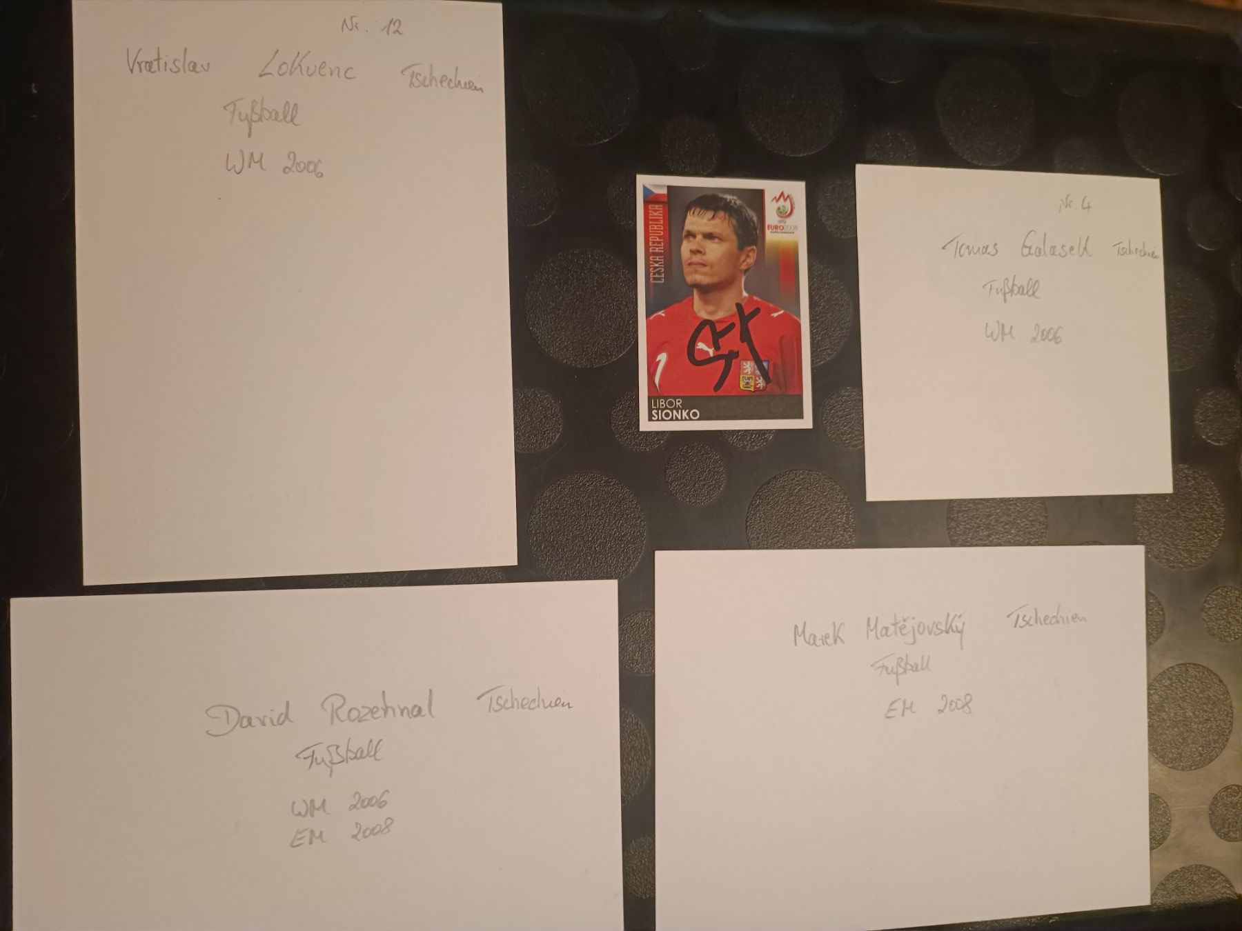 Autografi: Tschechien WM 2006 - handsigniert - Set – Usato da Menziken venduto da Artographs 1