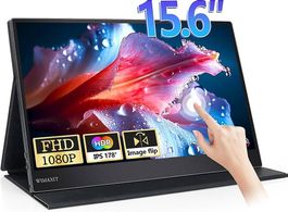 Wimaxit 15,6" Tragbarer Touchscreen Monitor IPS Blendfrei