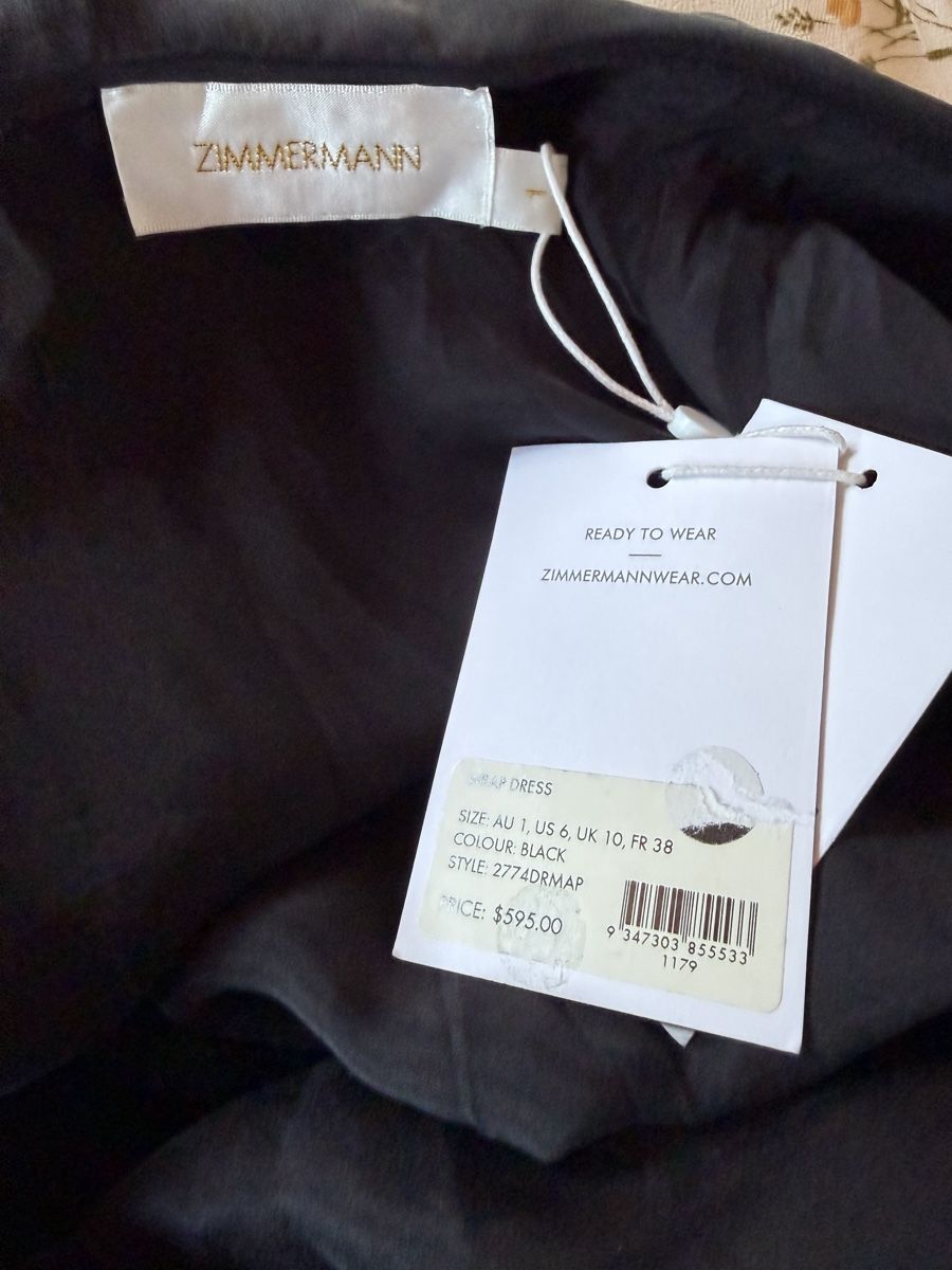 Zimmermann Kleider: Zimmermann Silk Black Wrap Dress – Neu (gemäss Beschreibung) aus St.Josefen von lop_lh8d 8