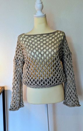 Sisley, interessanter Pullover, 100% Baumwolle,