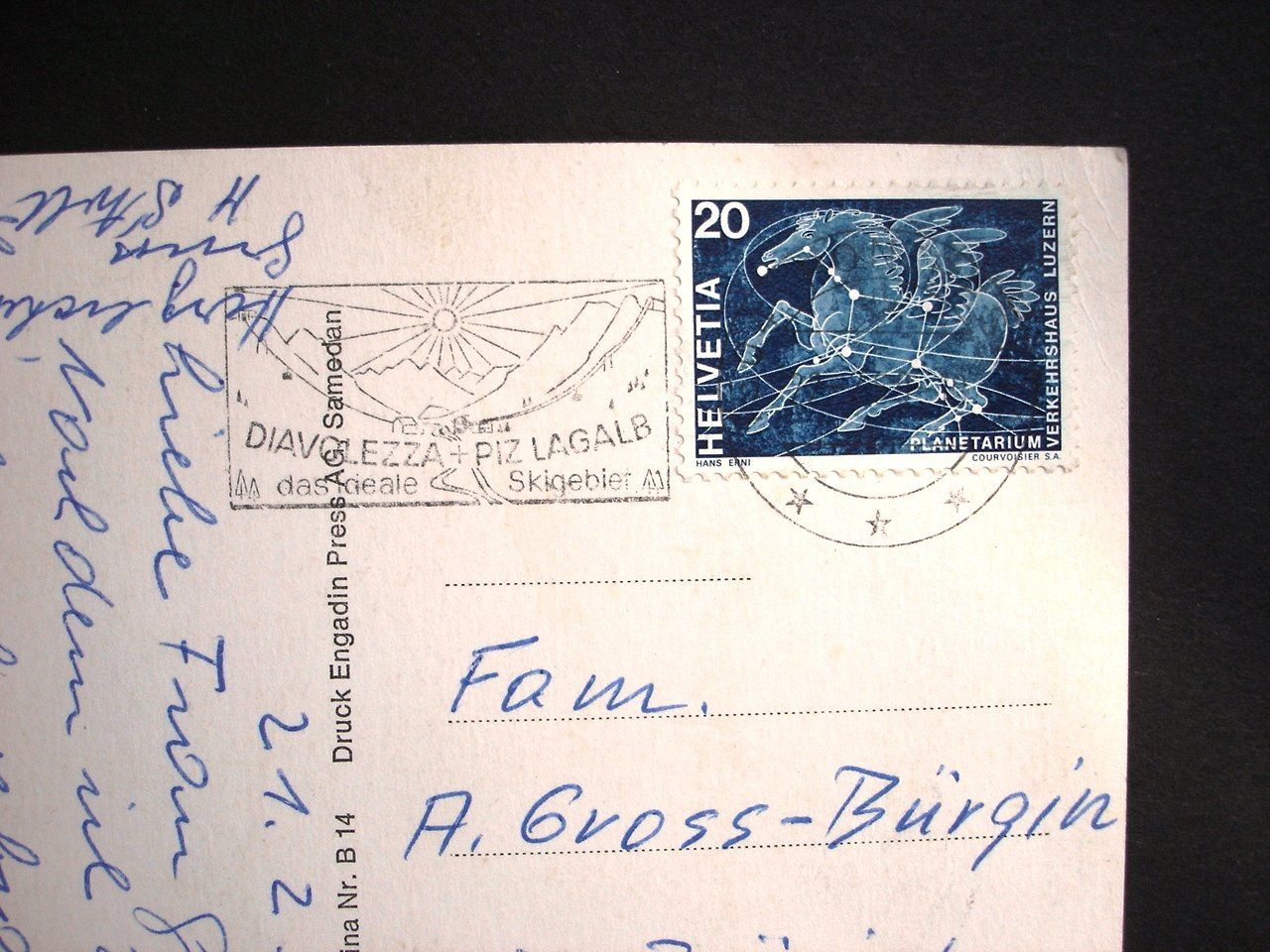Cartes postales: ENGADINER FENSTER – D'occasion à Jona par philajona 1