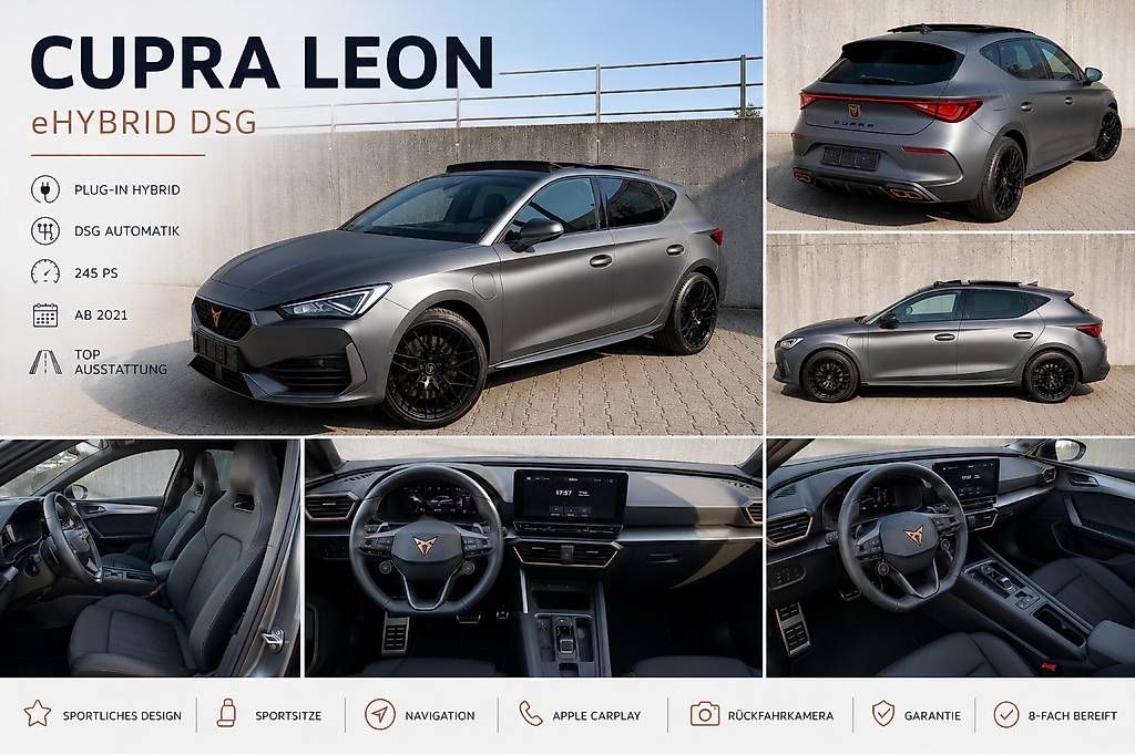 Autos: CUPRA Leon 1.4 eHybrid DSG – D'occasion à Schötz par LNP