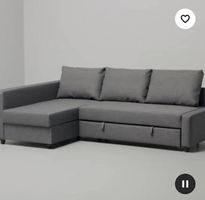 Eckbettsofa mit Bettkasten, Skiftebo dunkelgra