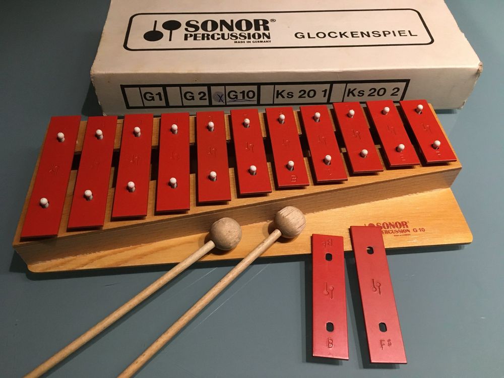 SONOR Percussion G 10 Glockenspiel mit 2 Zusatzplatten Kaufen auf Ricardo